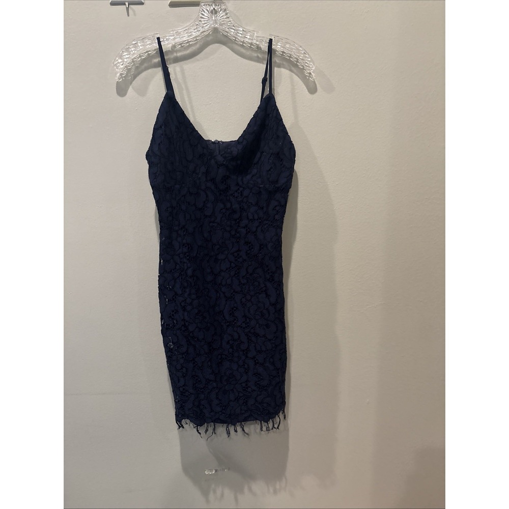 About Us Navy Lace Dress Mini Size M